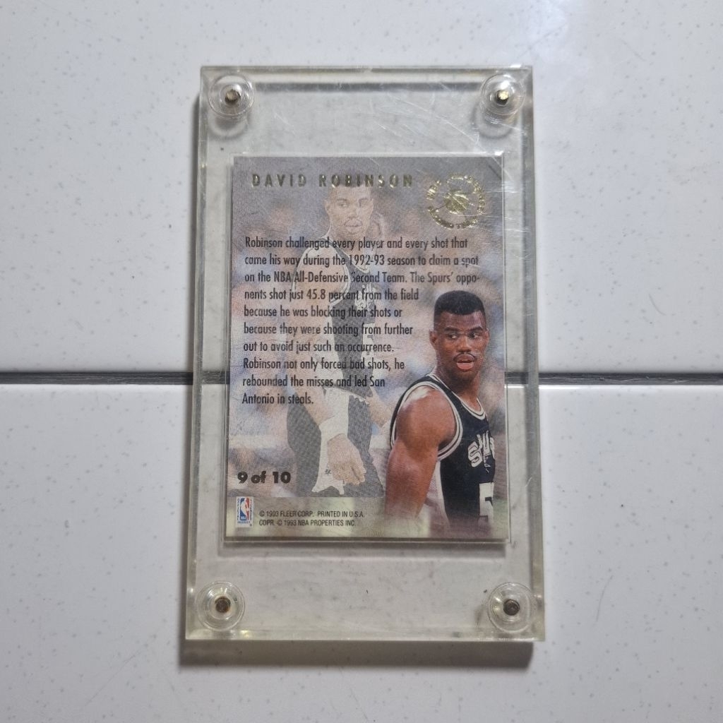Kartu Basket NBA David Robinson Fleer Ultra Defense Team