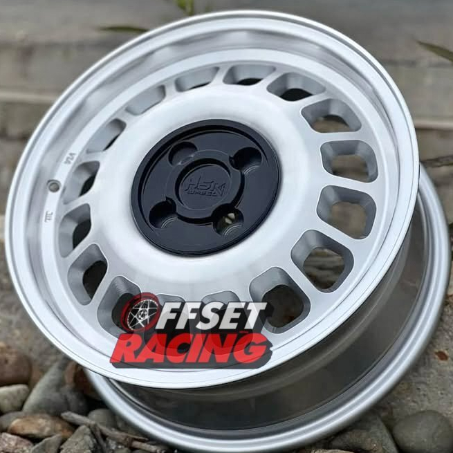 Velg HSR R16 4X100 Yaris Swift Brio Mobilio Jazz Velg Mobil HSR BSI Ring 16 Lebar 6,5