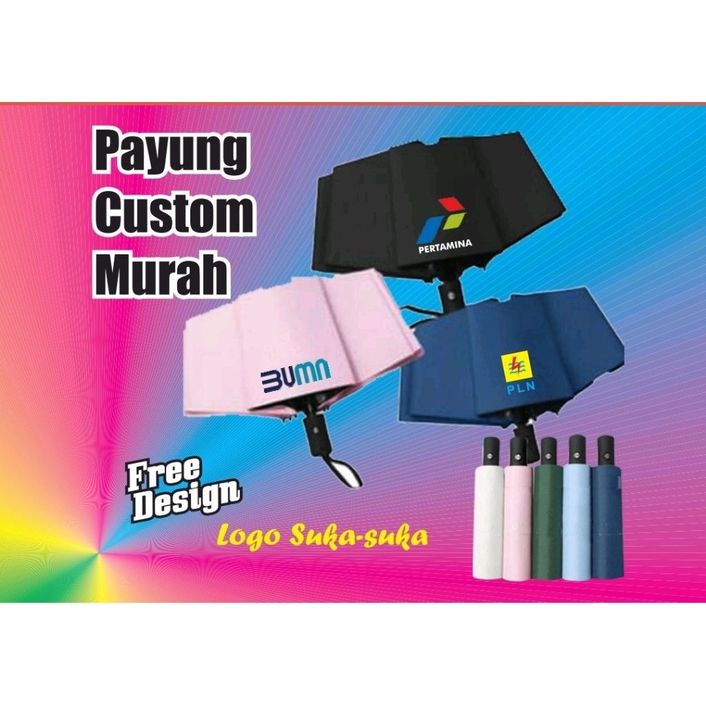 pusat custom payung /sablon custom payung/payung'lipat otoatis/payung custom/oatubg sablon/payung Dt