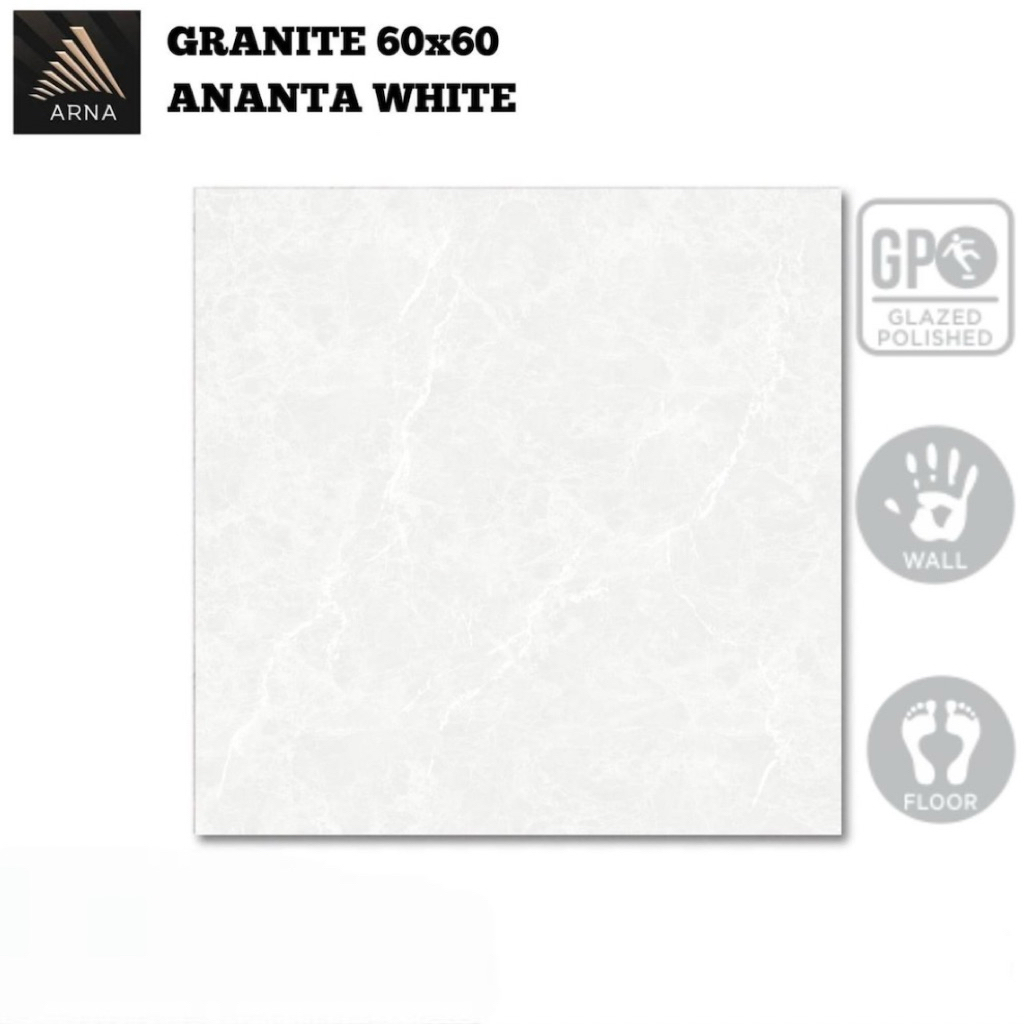 Granit 60x60 Arna Ananta White | Glazed Polished