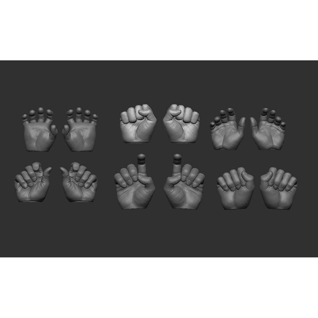 Bare hand tangan untuk Mcfarlane kitbash Action Figure