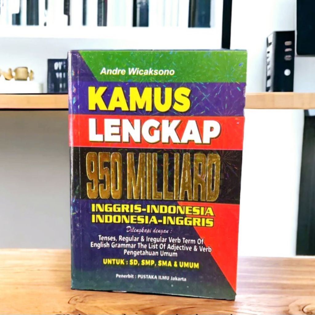 Kamus Berwarna ORI Bahasa Inggris-Indonesia 950 Milliard Dilengkapi Tense