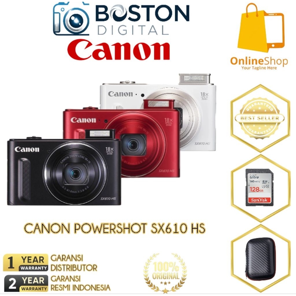 CAMERA CANON SX610 HS WIFI / CAMERA DIGITAL SX610HS WIFI