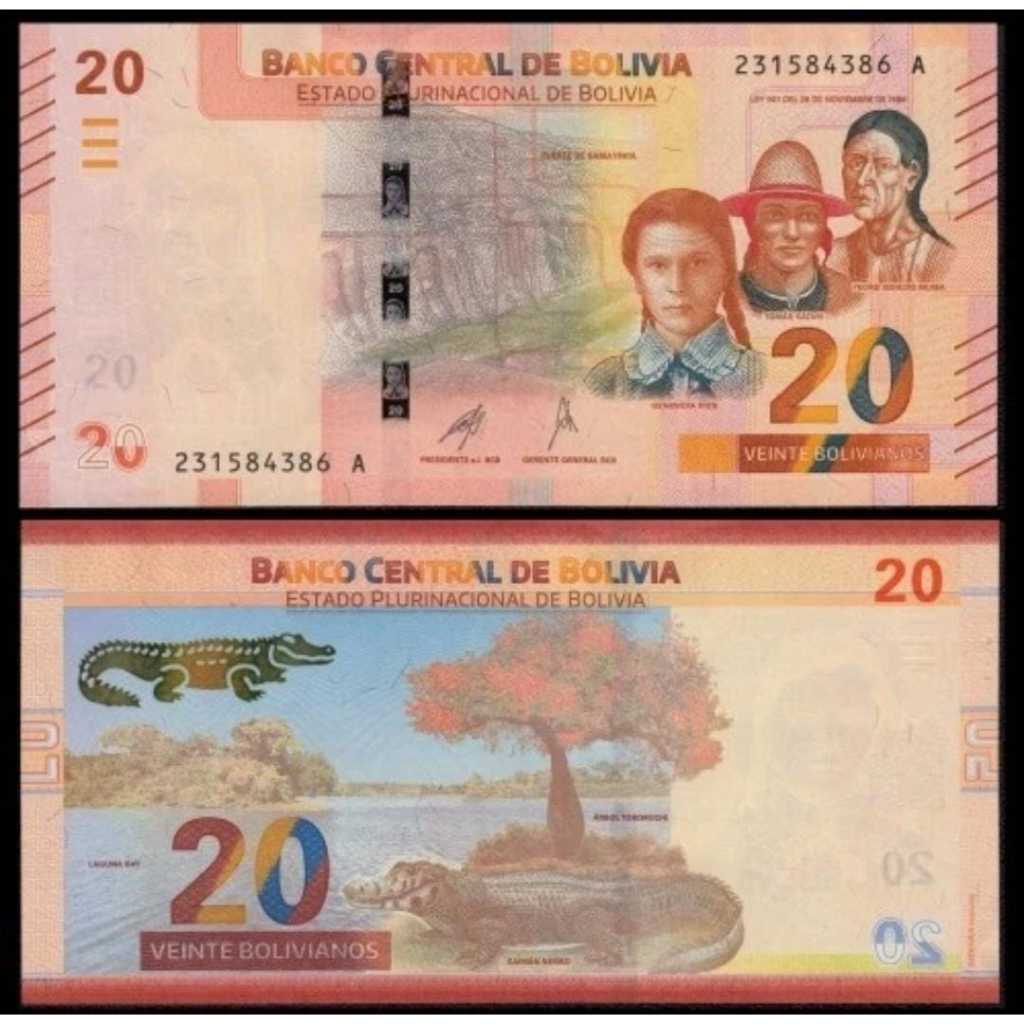 Bolivia 20 Bolivianos UNC-Original-Gress