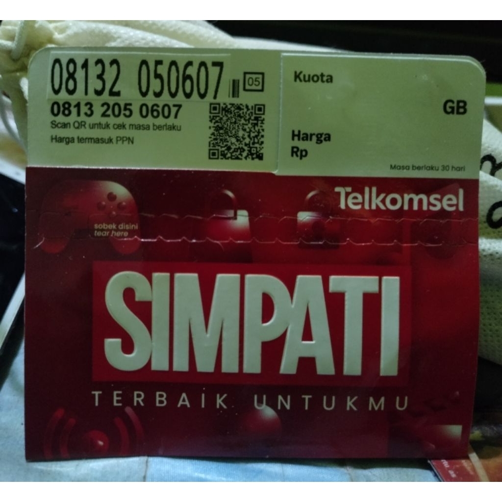 Kartu Telkomsel 11 Digit Nomor Cantik Simpati 11 DIGIT 030405 & 050607 Super Murah Cantik COMBO SAKT