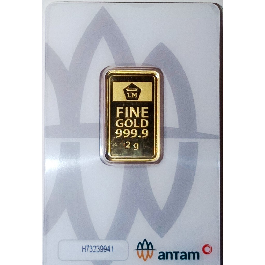 Emas Antam Batangan 2 gr CertiEye London Bullion Market Association