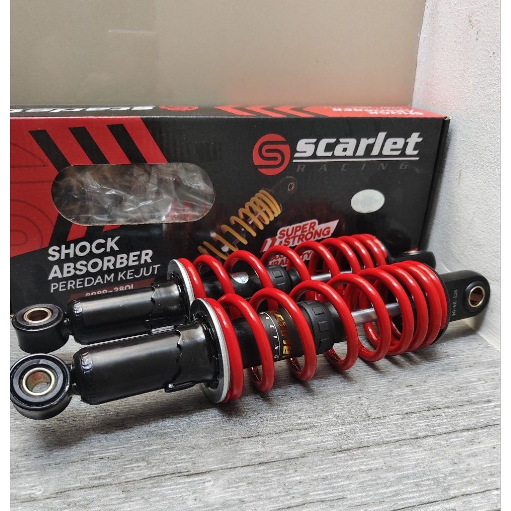 SHOCK MOTOR YAMAHA 280MM JUPITER Z/VEGA/FIZR SCARLET8989 ORIGINAL SEPASANG