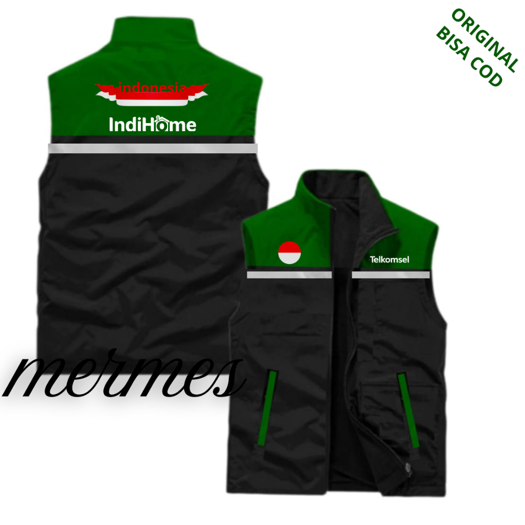 Best New  Rompi Indihome Keren Bisa Custom Food Putih - jakey Rompi Outdor indihome Terbaru,Murah - 