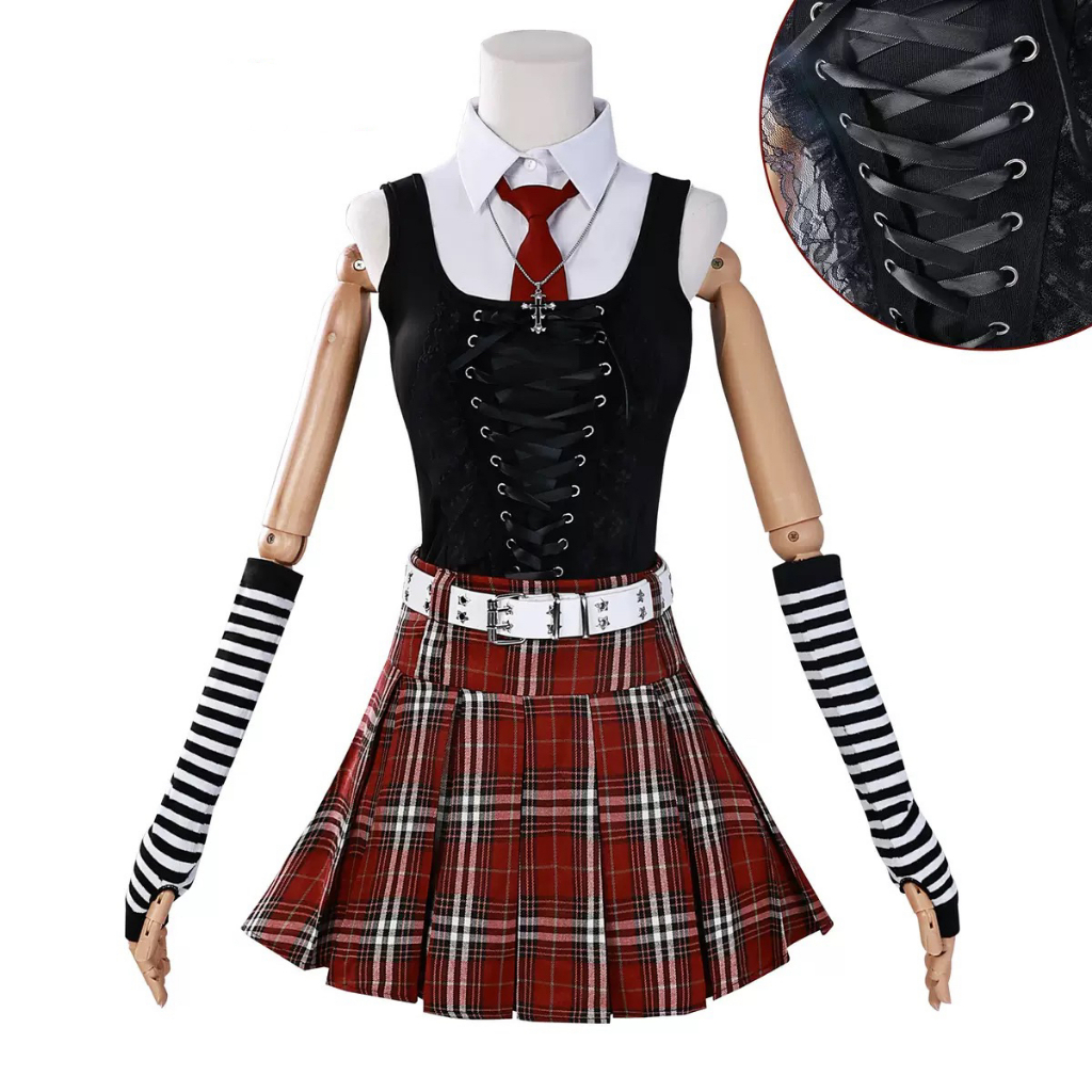 Misa Amane Cosplay Debut Daily Sexy Dress Cosplay Costume Subculture Necklace Y2k GothLoli Uniform O