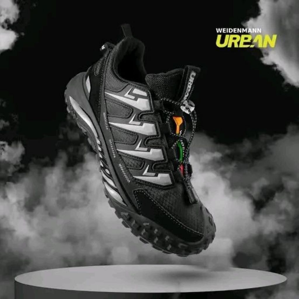 Weidenmann Sepatu Kets Casual Outdoor Sneakers Olahraga Urban Shoes Pria Hinterhalt 02 Kasual Hitam 