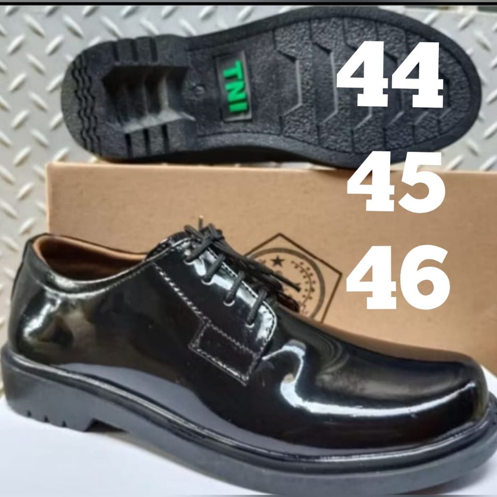 sepatu kulit pria  pdh TNI ad sepatu pdh sepatu pdh polri sepatu pdh security kilap original jatah M