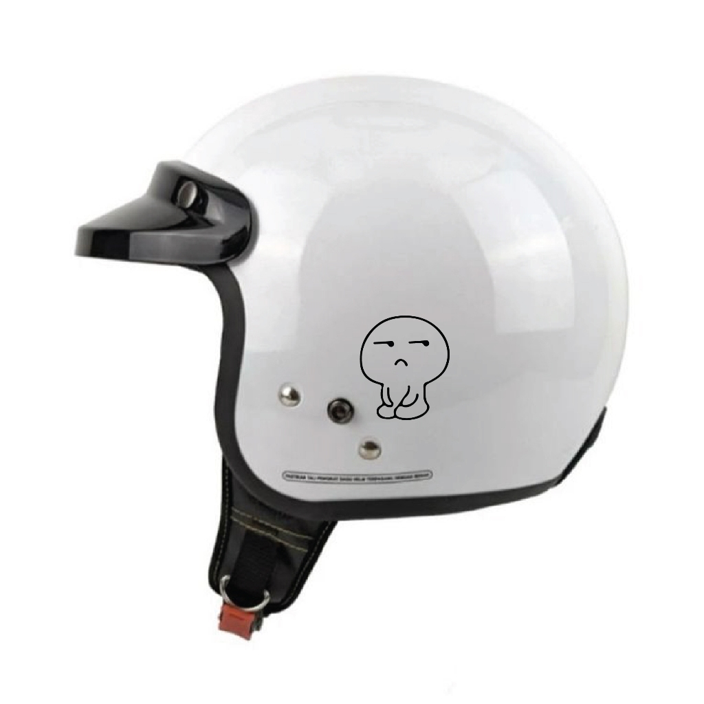 Stiker Helm Lucu Karakter