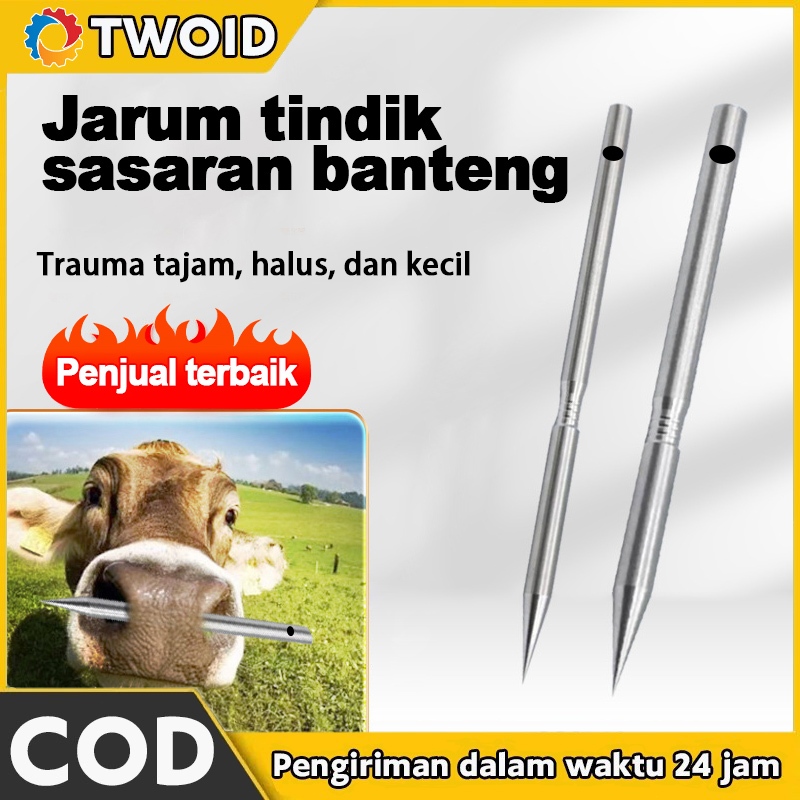 9mm 12mm Jarum Tindik Sapi Stainless Steel / Jarum Tindik Hidung Sapi Jarum Tindik Sapi Tindik Hidun