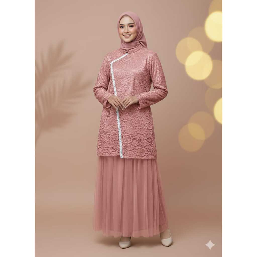 Gamis Zahra Set 3in1 Ukuran Jumbo Size L XL XXL 3XL 4XL Muslim Wanita