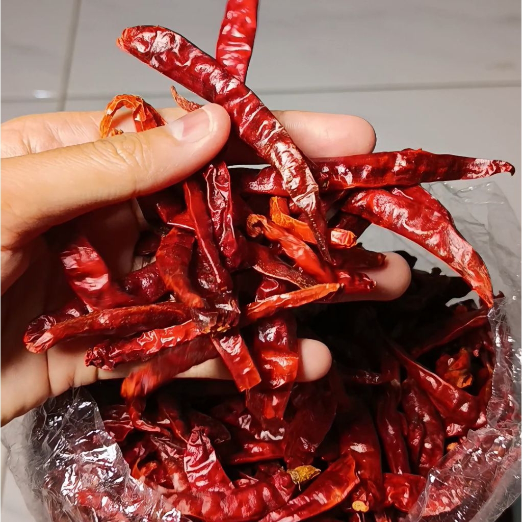 Cabe Rawit Kering  tanpa tangkai super pedas 1kg