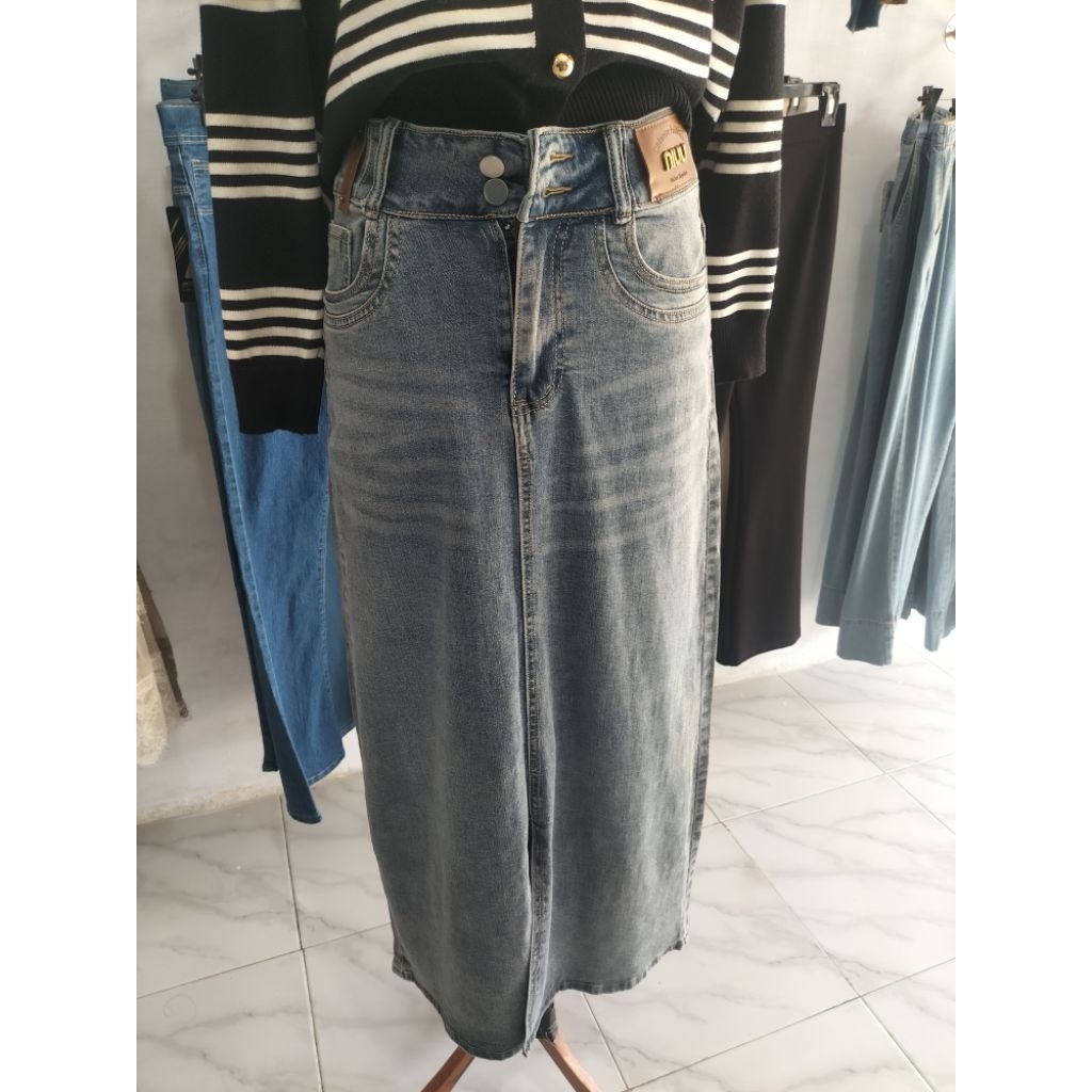 Rok Jeans Belah Depan BKK BANGKOK PREMIUM