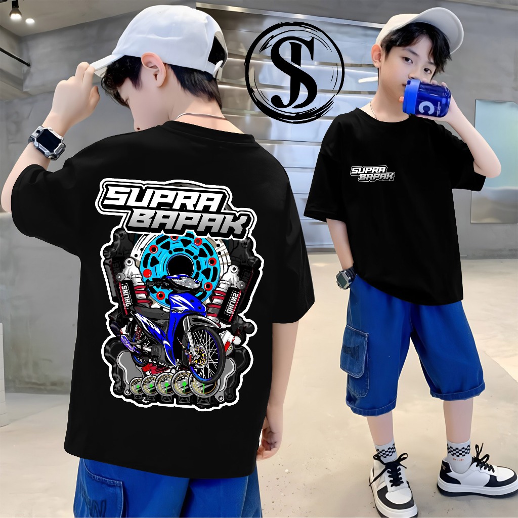 Kaos Anak Distro Kids & Junior - Honda SupraX 125 Racing Spirit Supra Bapak