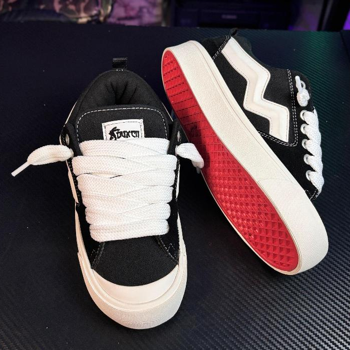 Sepatu SNEaker Jogging Olahraga untuk wanita pria laki laki perempuan DUXCI SAS Tali busa gemuk gend