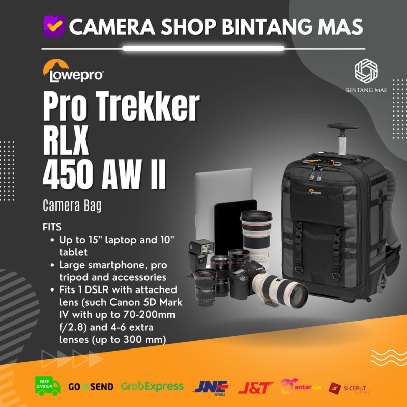Lowepro Pro Trekker RLX 450 AW II Backpack (Black)