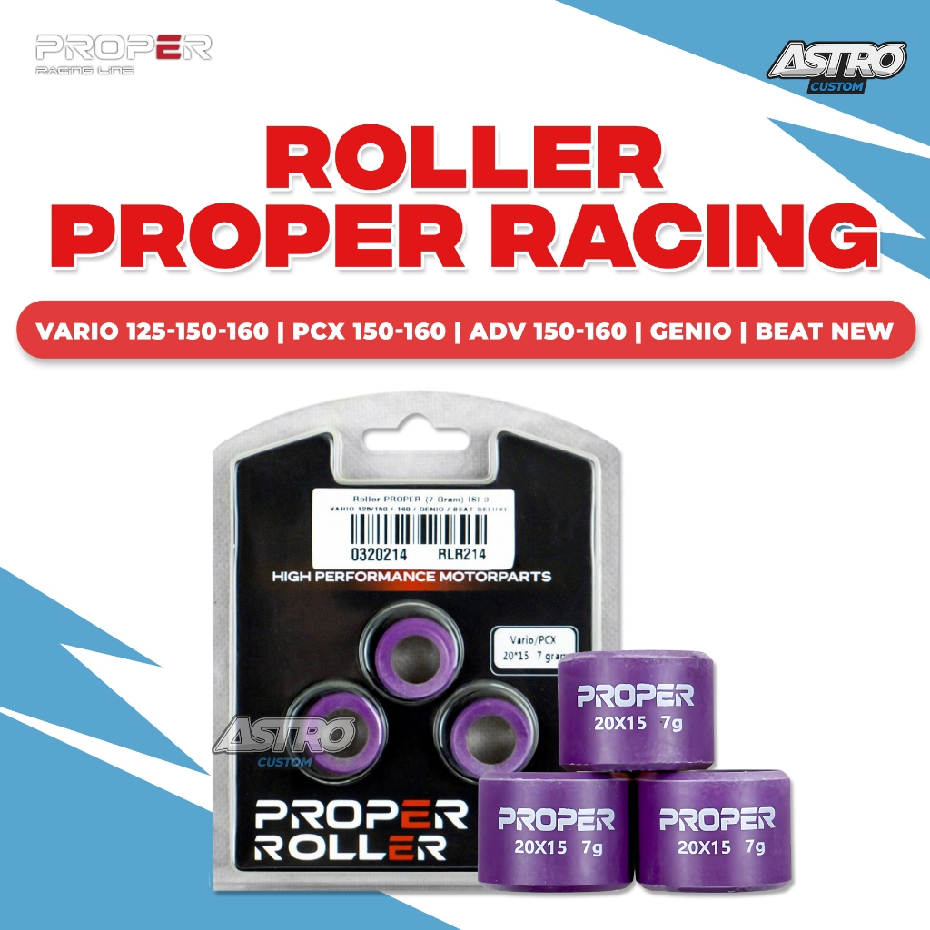 Roller Proper Racing Line Vario 125 150 PCX ADV 160 STYLO Genio BeaT Deluxe Scoopy Fi Spin Skywave
