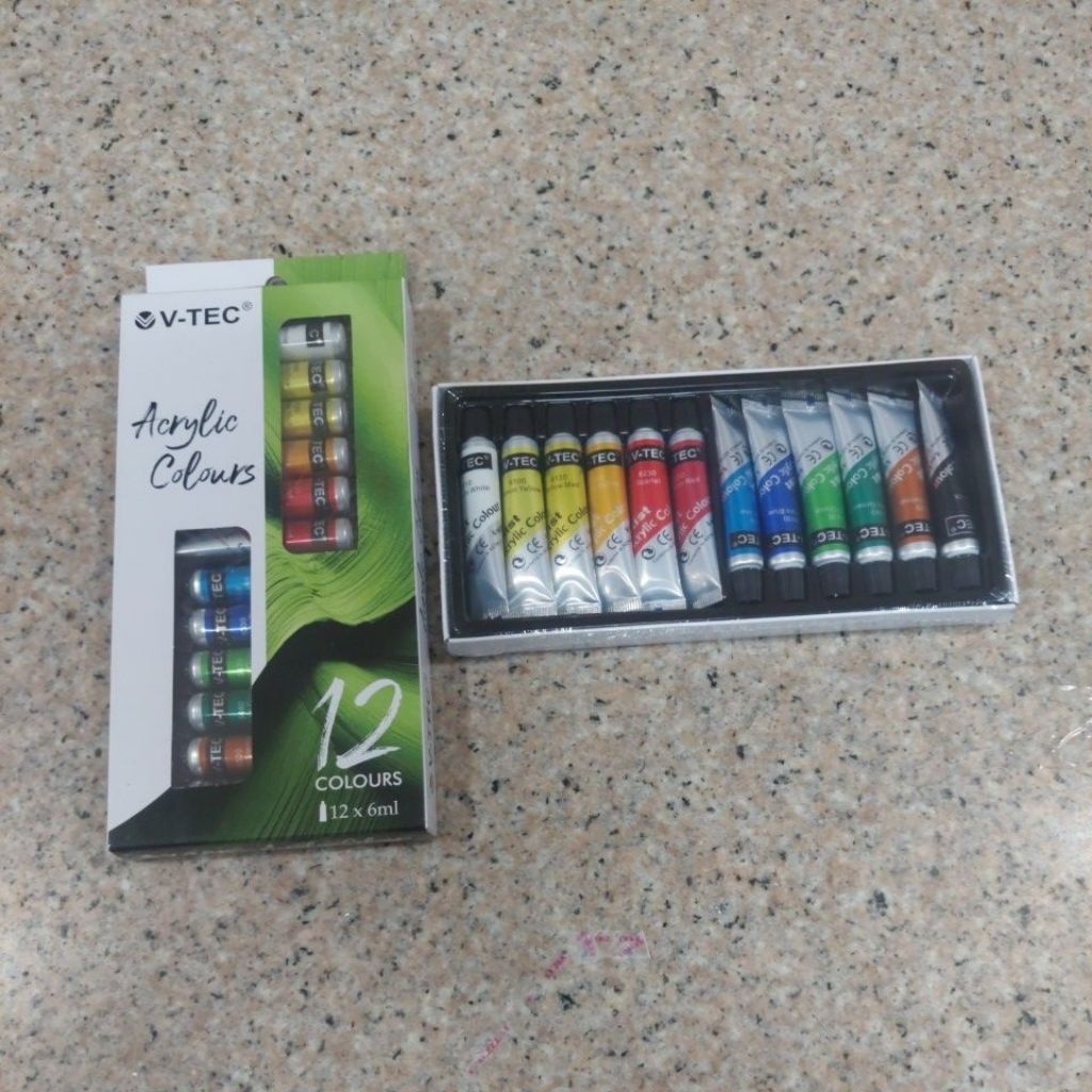 Cat Acrylic Vtec Isi 12 Warna VT-612