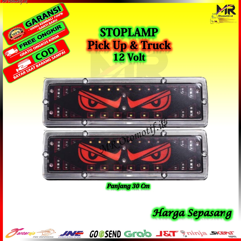 Lampu Belakang Stop Lamp Variasi Running Led Mobil PickUp  L300 New Carry Panter Katana 12V Volt