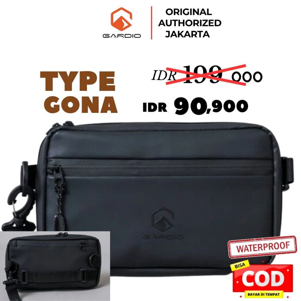Gardio GONA Clutch , Tas Selempang , Pouch , Handbag Unisex