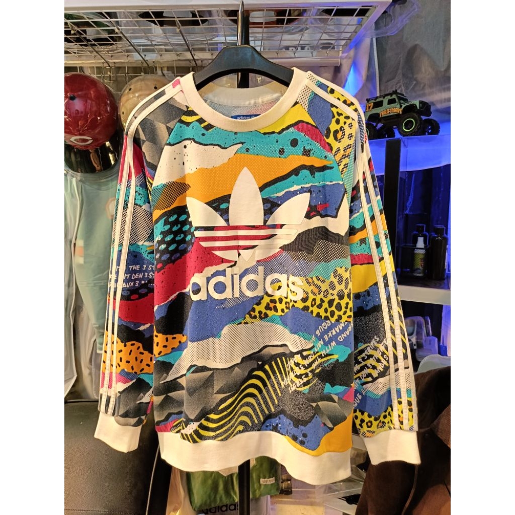 Crewneck Adid4s L.A Trefoil AOP Second