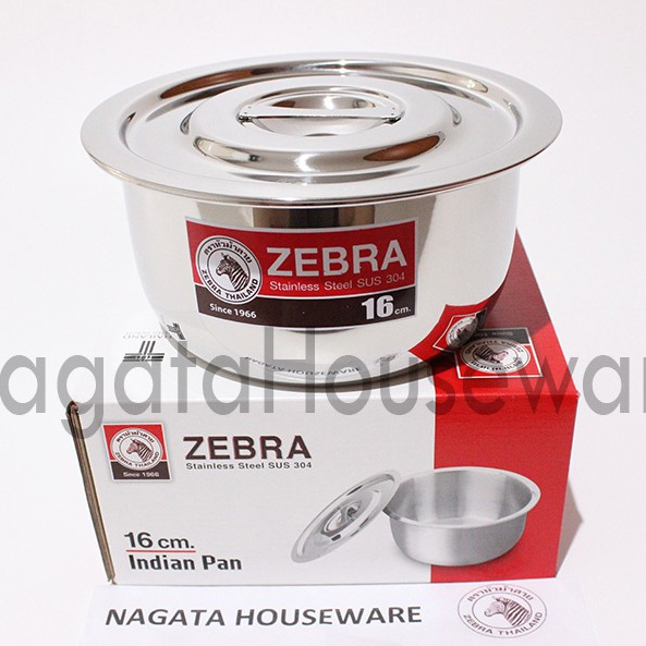 Panci Saus Stainless / Panci Masak Zebra / Panci Sup Panci India / Indian Pan Zebra 16cm 170016