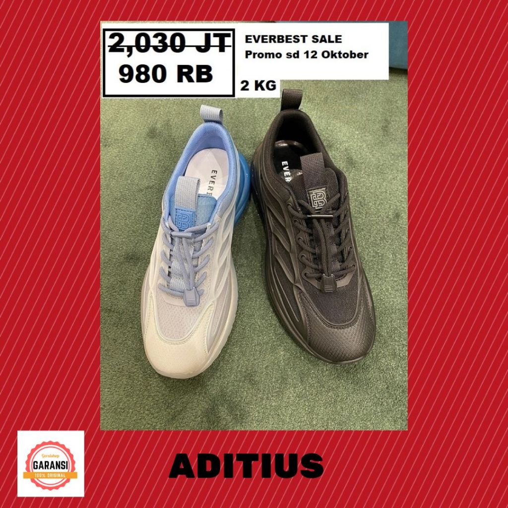 Sepatu EVERBEST sneakers pria SALE ADITIUS ORIGINAL 100%