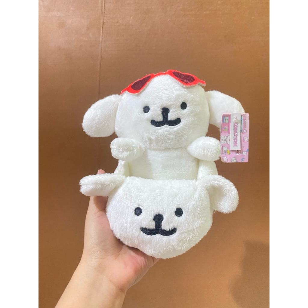 Boneka Karakter Maltese Dog size 15x13x15cm / Boneka Maltese Dog Lucu / Boneka Anjing Maltese / Bone