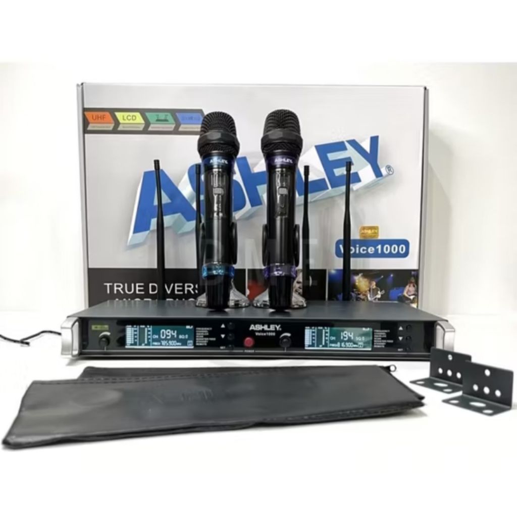 Ashley Mic Original Wireless VOICE 1000 Mikropon Vocal Mikrofon Karaoke VOICE1000
