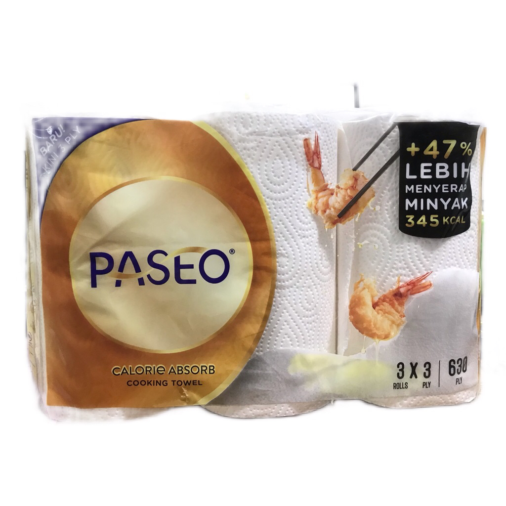TISU PASEO PENYERAP MINYAK GORENGAN ISI 3 ROLL