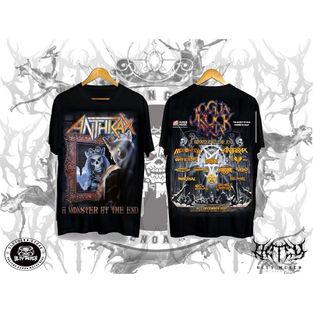 KAOS ANTHRAX Jogyarokarta/kaos music/kaos band/kaos metal/kaos distro