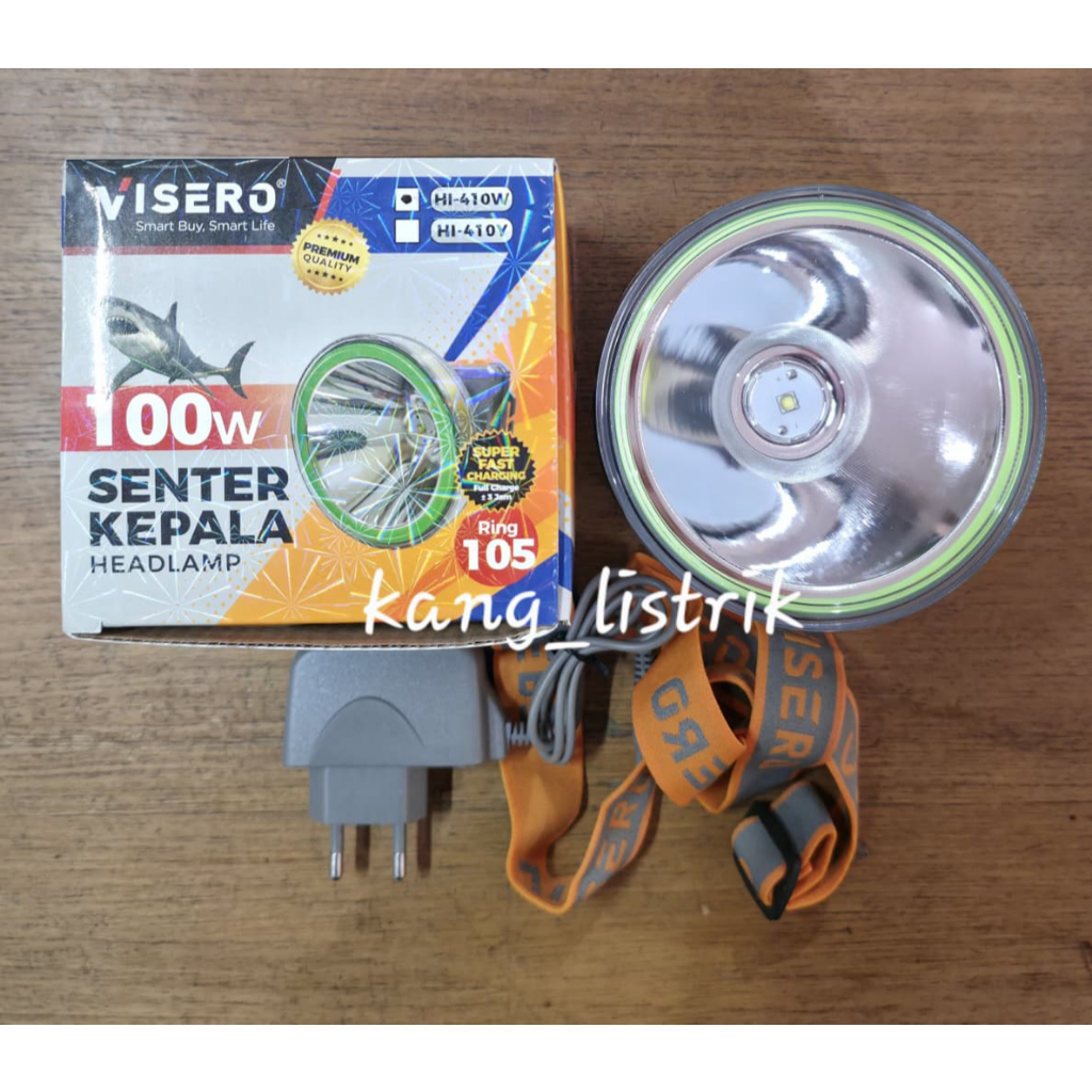 VISERO Senter Kepala 100Watt HI-410W / Senter Kepala Visero 100W Premium HI410W