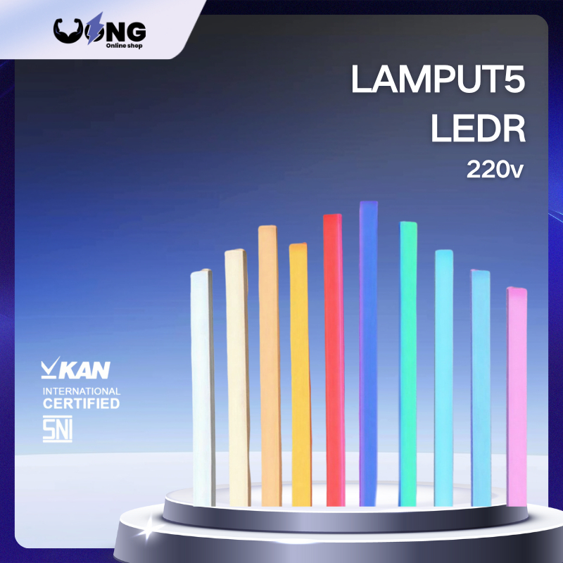 Lampu TL Neon T5 LED 30cm/60cm Tube Warna Warni  Lampu neon led-Wongs