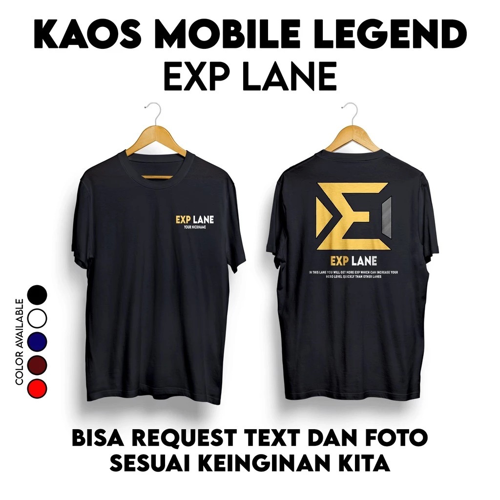 KAOS Role EXP LANE Mobile Legend KAOS DISTRO Role EXP LANE Mobile Legend PRIA WANITA