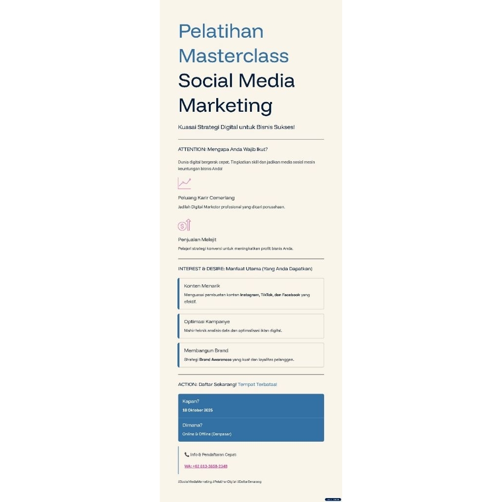 Pelatihan Social Media Marketing