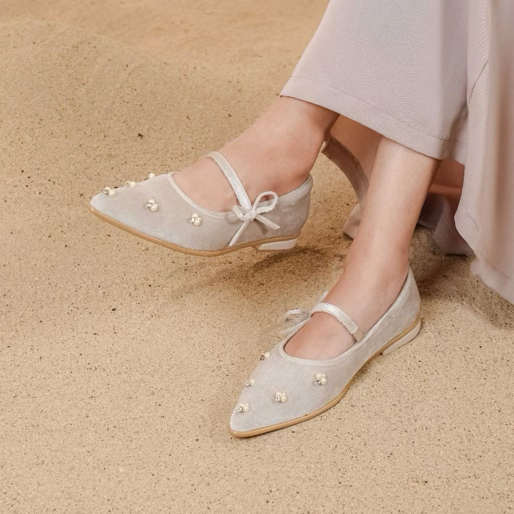 preloved sepatu CEKHAS - SAVANNAH Annisa Cream Shoes preloved cekhas