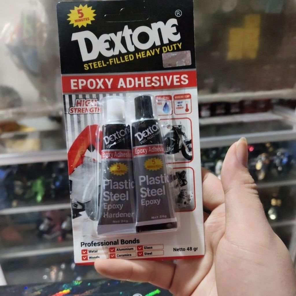 Dextone Lem Besi 48gr Epoxy Adhesives 5 menit