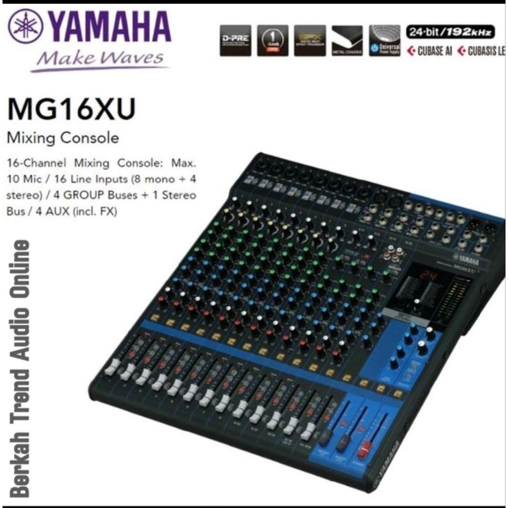 Mixer Audio YAMAHA MG16XU Original Resmi