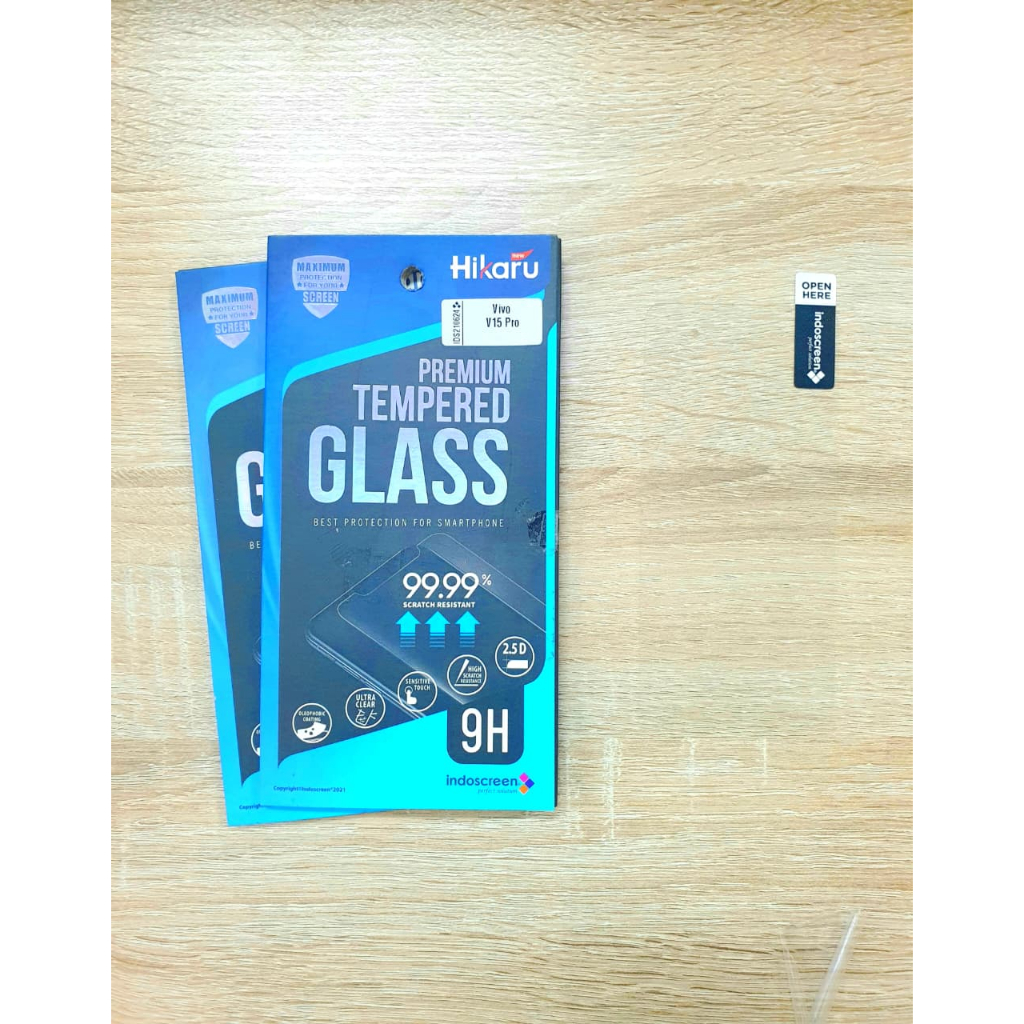 HIKARU Antigores Kaca Premium Bening Tanpa List Hitam For VIVO Series Oleophobic Coating