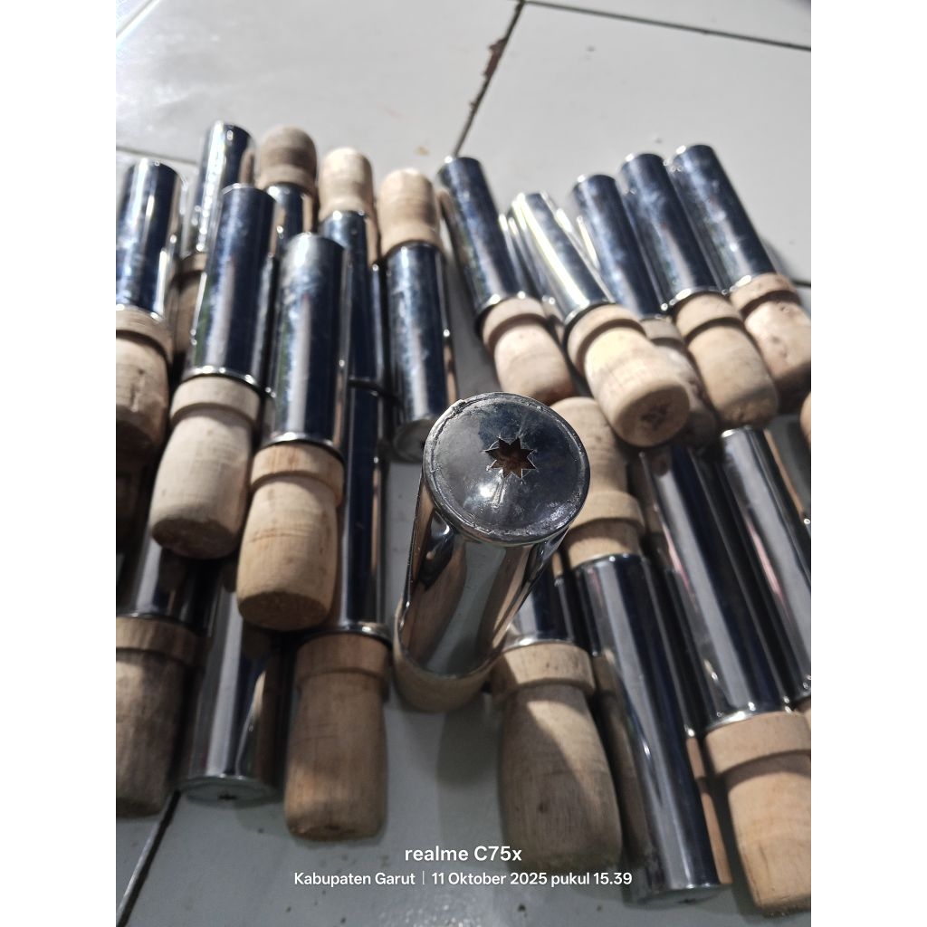 Cetakan Akar Kelapa Aluminium – Alat Cetak Kue Kering / Kue Akar Kelapa Manual | Putra Tunggal Cetak