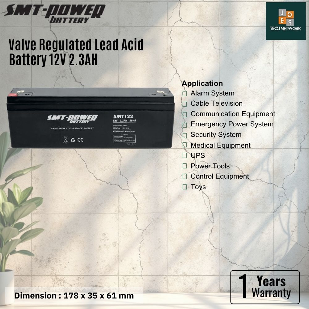 SMT Power Baterai SMT122 12V 2.3AH
