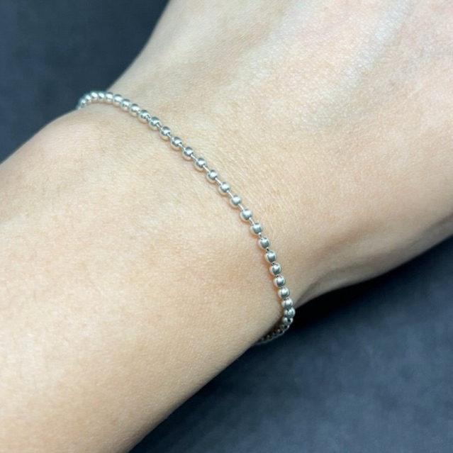 Gelang Tangan Perak Pria Wanita 925 Asli Model Biji Lada