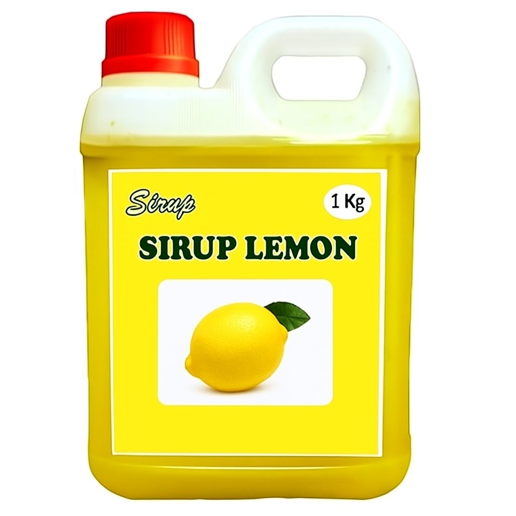 1Kg sirup rasa lemon gula asli super
