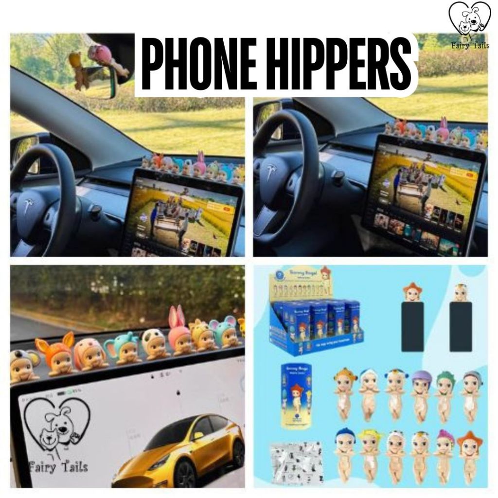 Phone Hipper Blind Box Sonny Angel Dekorasi hiasan Tempel HP Mobil Desk Setup PC Meja Belajar Cute D