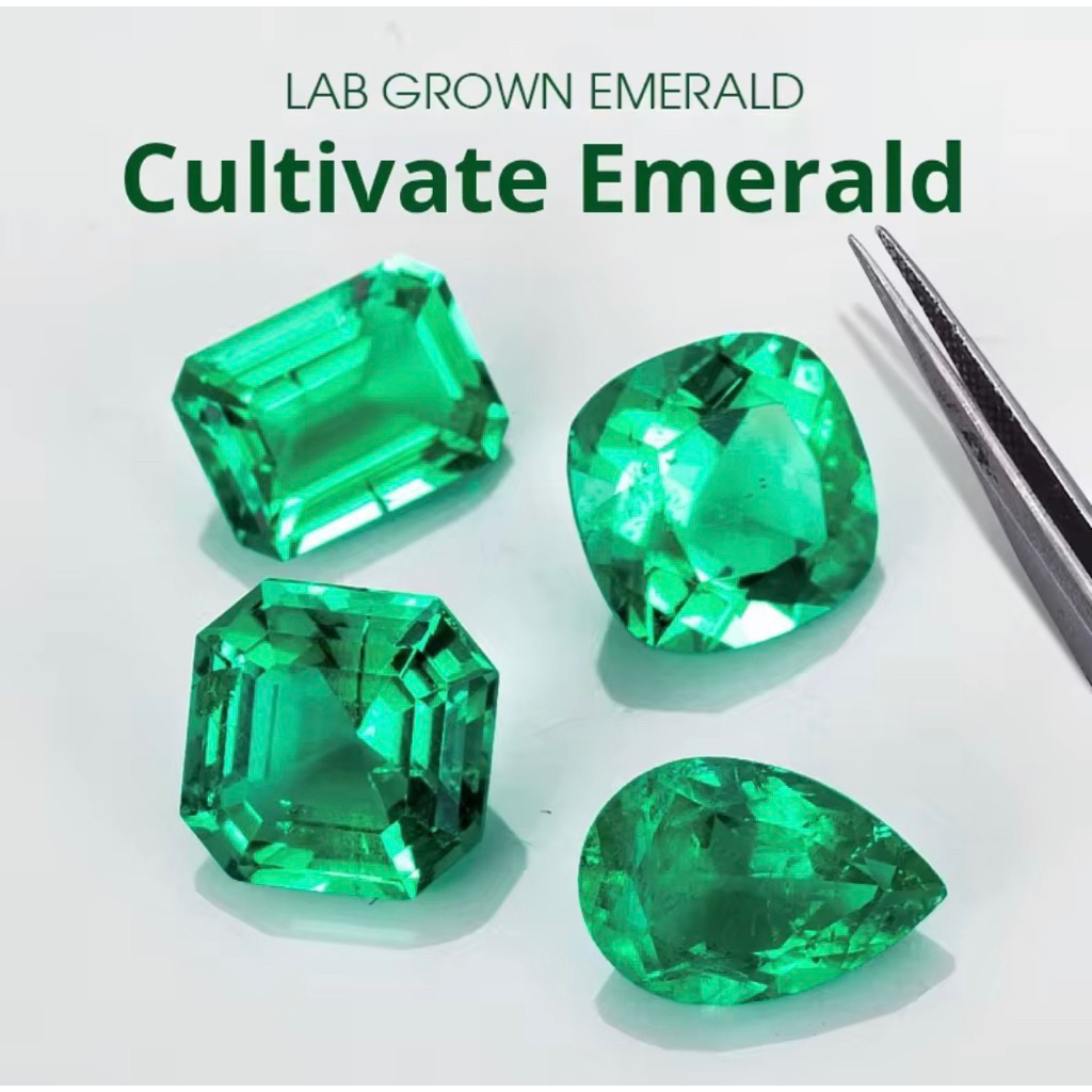 Luxury Zambian/Colombian Emerald – Imported Premium Lab Grown Gemstone
