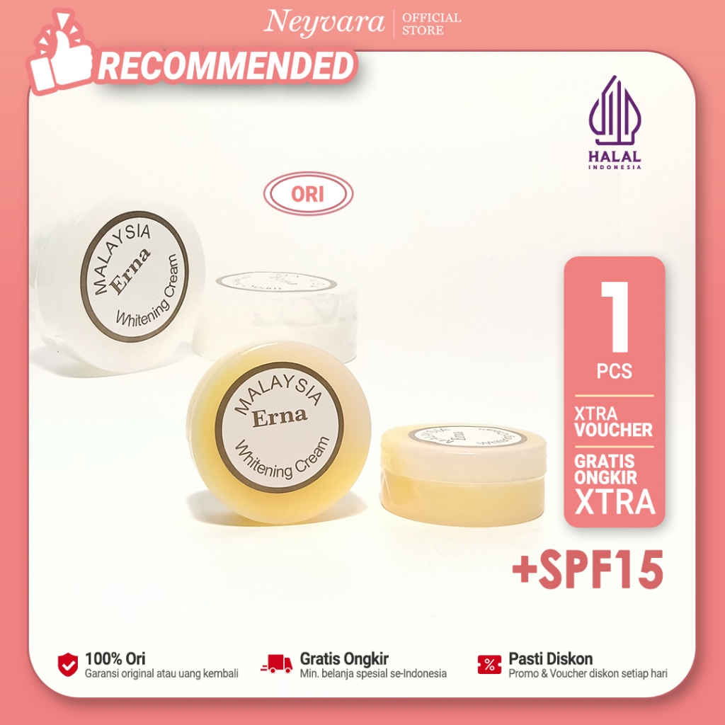 (1 Pcs) Cream Erna Malaysia (Siang & Malam) Original 100% BPOM