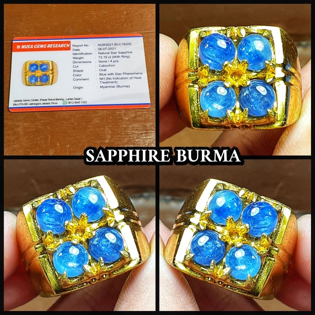 BATU BLUE SAPPHIRE ROYAL ASLI BURMA MYANMAR